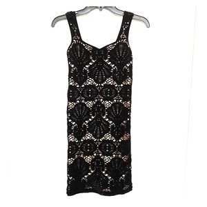 Free People Intimately Black Lace Bodycon Dress